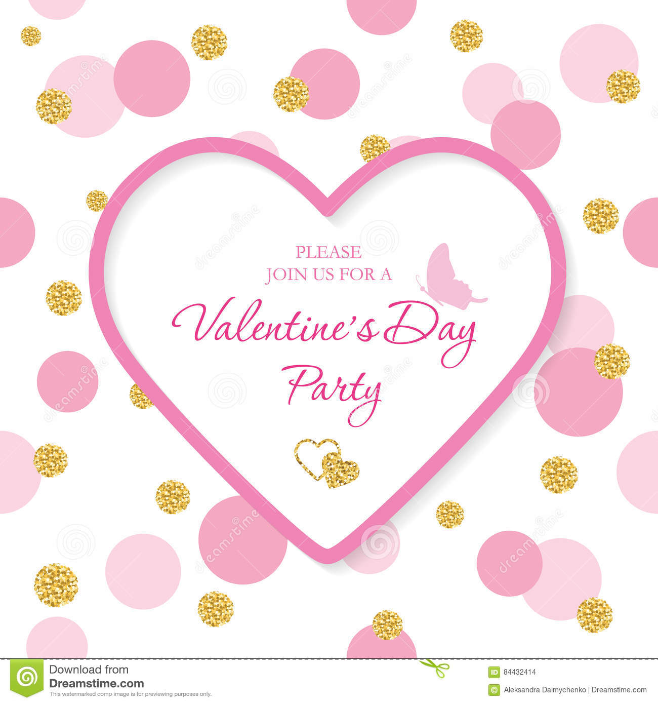 Valentine S Day Invitation Template Included Laser Cutout Heart in size 1300 X 1390