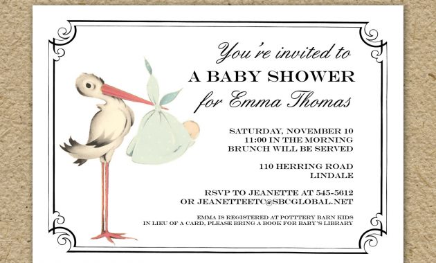 Vintage Ba Shower Invitations Vintage Ba Shower Invitations With with regard to measurements 1500 X 1500