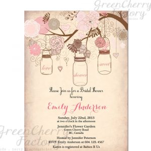 Vintage Bridal Shower Invitation Templates Free Projects To Try inside dimensions 1000 X 1000