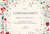 Vintage Christmas Invitation Template Christmas Template with regard to sizing 1395 X 1395