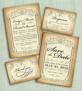 Vintage Style Wedding Invitations Vintage Style Wedding Invitations regarding size 900 X 1000