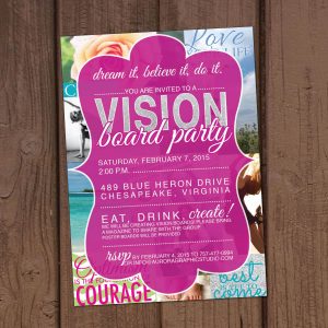 Vision Board Party Invitation Vision Board Party Invitation for dimensions 1500 X 1500