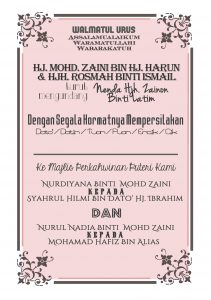 Wedding Card Design For Malay Wedding Page 2 Nadiasuchendesigns intended for sizing 1748 X 2480