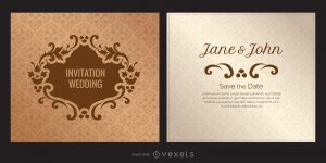 Wedding Card Invitation Maker Editable Design with dimensions 1600 X 801