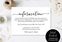 Wedding Guest Details Template Wedding Guest Accommodation in sizing 3000 X 2386