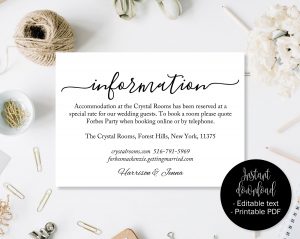 Wedding Guest Details Template Wedding Guest Accommodation in sizing 3000 X 2386