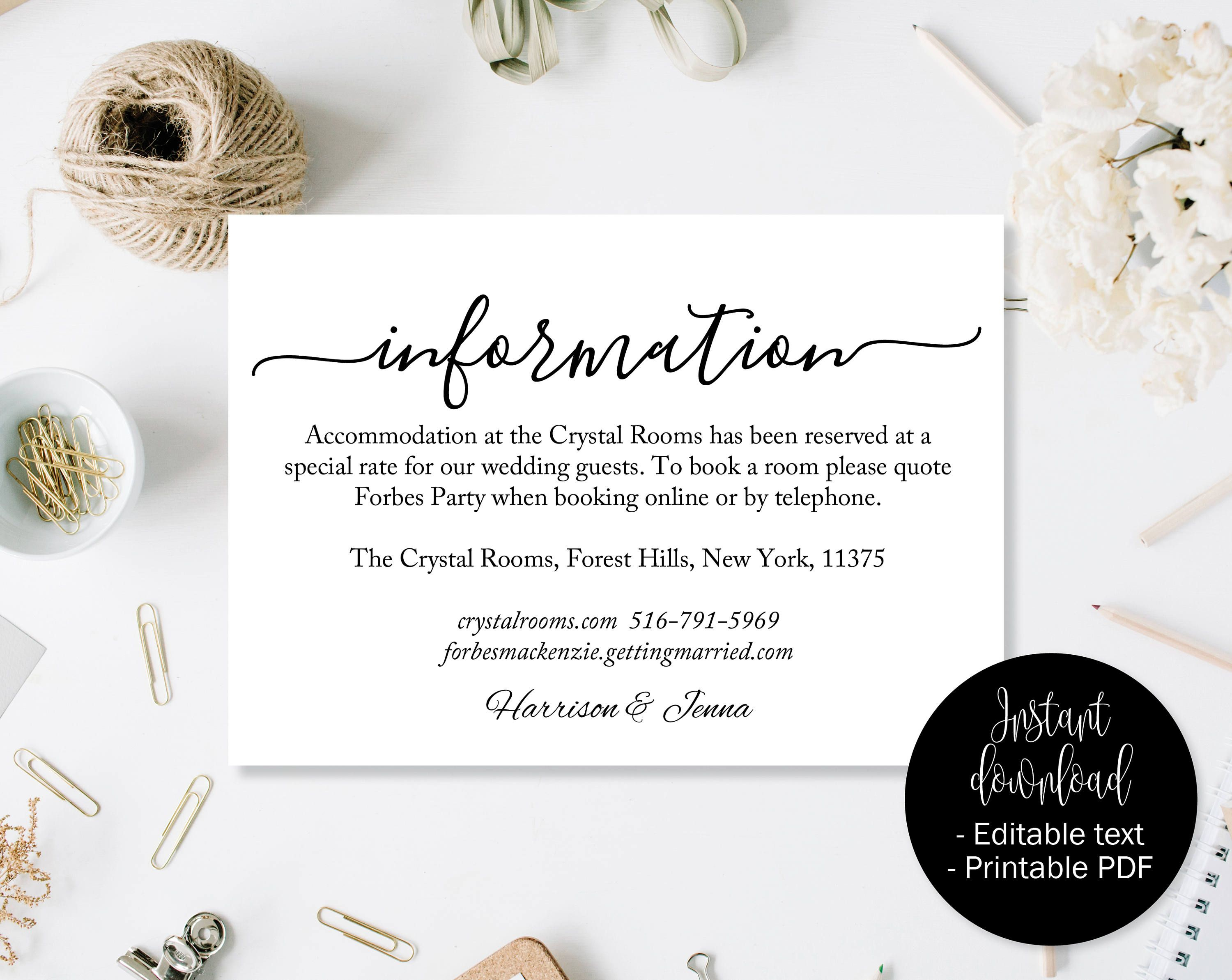 Wedding Guest Details Template Wedding Guest Accommodation in sizing 3000 X 2386