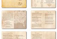 Wedding Invitation Passport Printable Template Vintage Passport 6 inside measurements 1200 X 1297