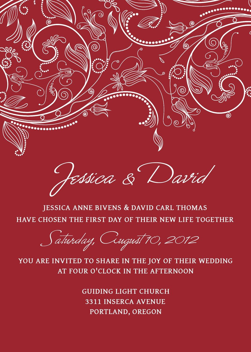 Wedding Invitation Templates Psd Photoshop Red Crimson White inside measurements 1071 X 1500