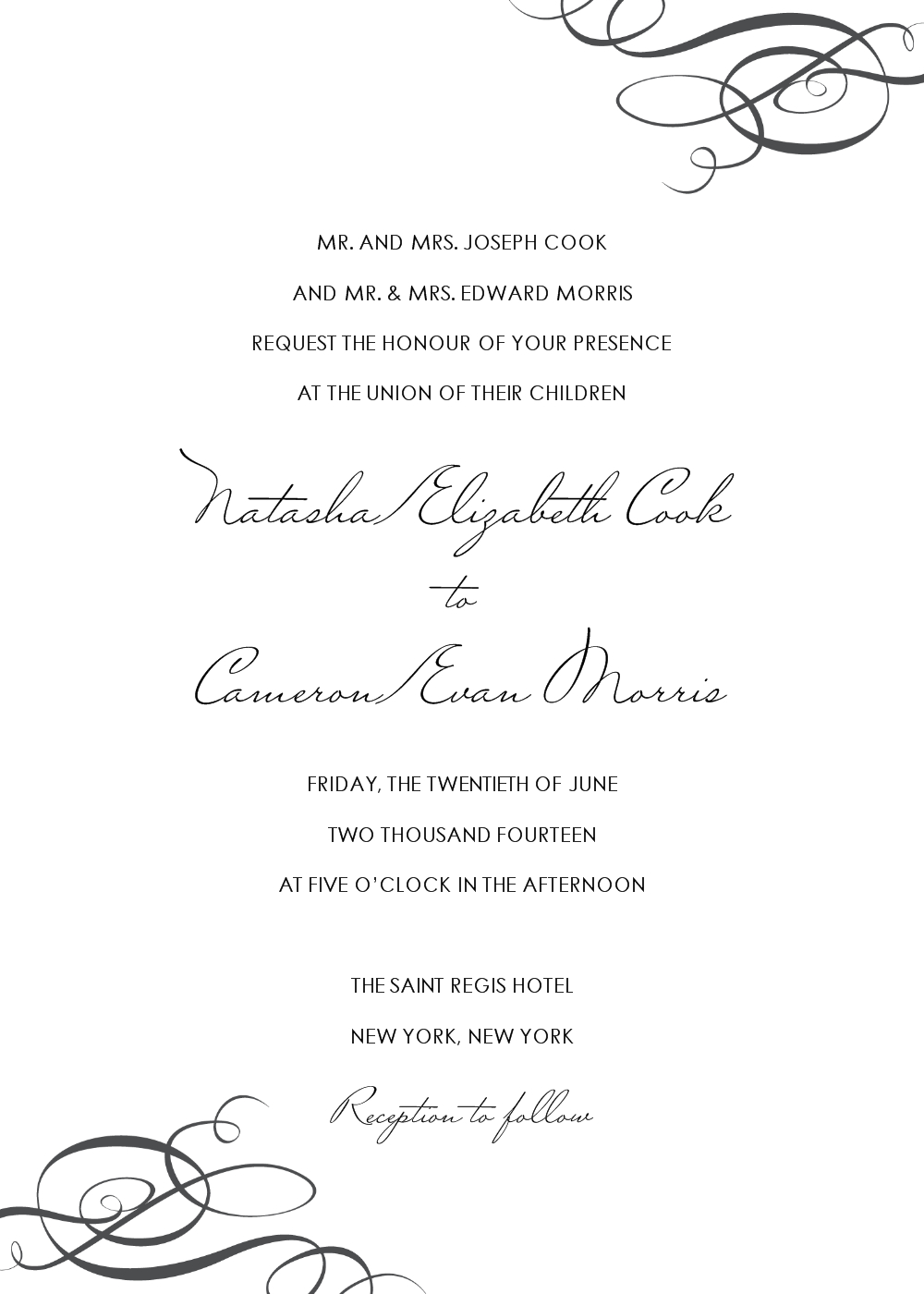 Wedding Invitation Templates Text Fancy Invitation Text Templates with sizing 1000 X 1400