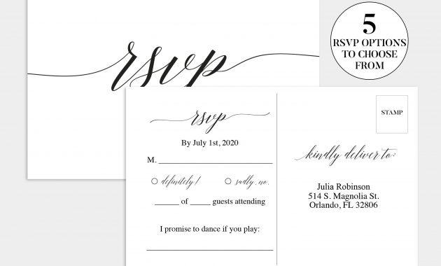 Wedding Rsvp Card Wedding Rsvp Template Wedding Rsvp Postcard inside dimensions 3000 X 2277