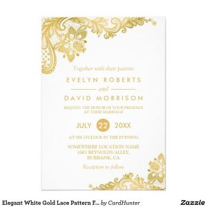 White And Gold Invitations Inspirational An Invitation Card in proportions 1106 X 1106