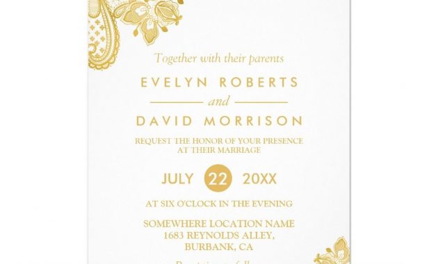 White And Gold Invitations Inspirational An Invitation Card in proportions 1106 X 1106