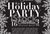 White Christmas Holiday Party Invitation Invacation1st within size 791 X 1024