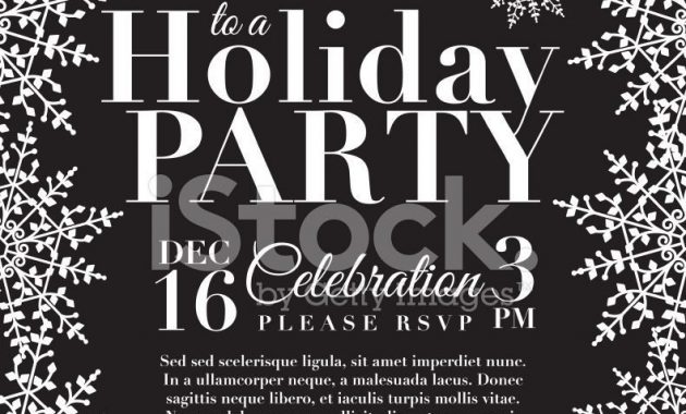 White Christmas Holiday Party Invitation Invacation1st within size 791 X 1024