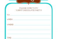 Winter Chocolate Party Free Invites And Tags Julie Rose Party Co with measurements 1748 X 2480