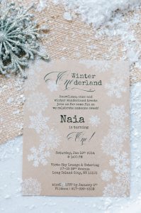 Winter Wonderland 1st Birthday Party In 2018 Invitations Paper within size 1360 X 2048