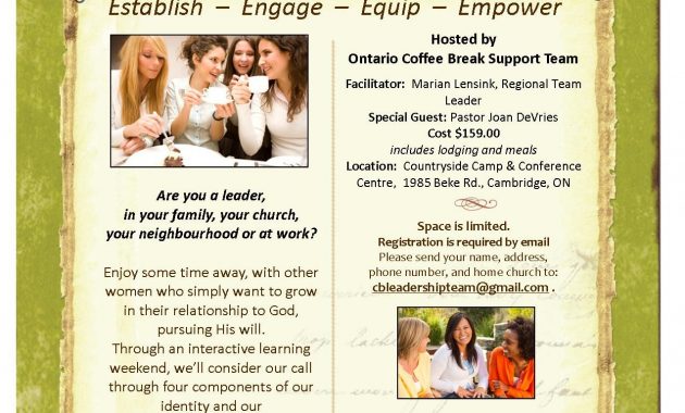 Womens Leadership Retreat Invitation Samples Leadership intended for sizing 1275 X 1650