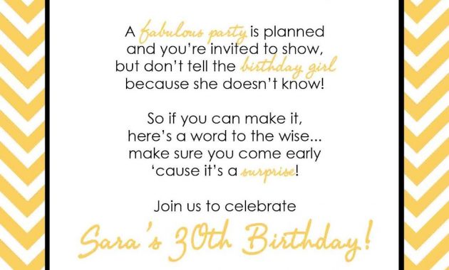 Wording For Surprise Birthday Party Invitations Free Printable throughout dimensions 1143 X 1600