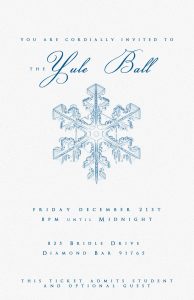 Yule Ball Party Invitation Template Lumosnox Accio Always In in sizing 1242 X 1920