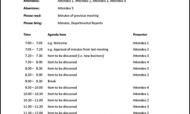 001 Meeting Agenda Template Word Ideas Unusual 2010 Document intended for measurements 987 X 1393