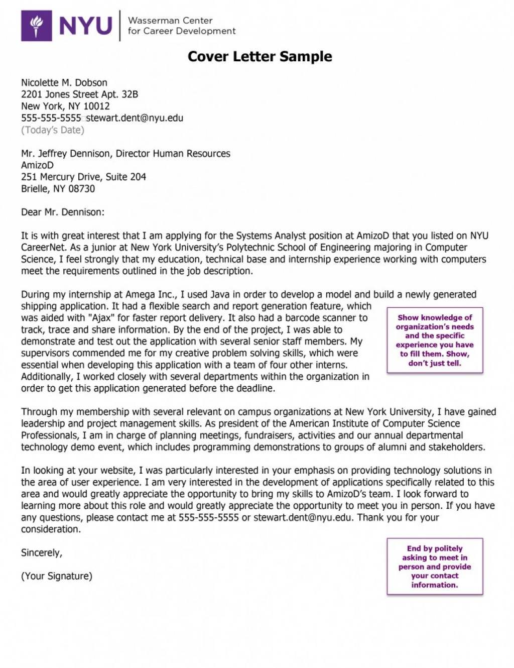 cover letter nyu wagner
