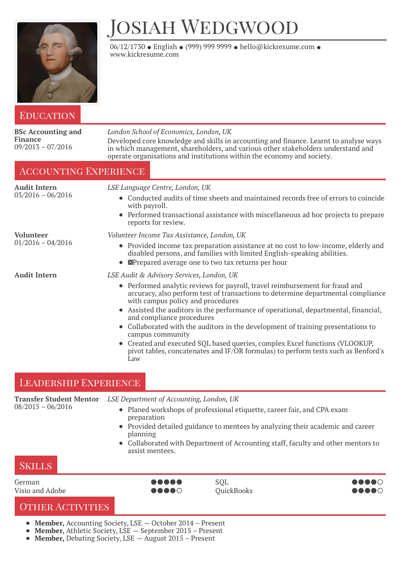 10 Accountant Resume Samples Thatll Make Your Application Count throughout measurements 793 X 1122