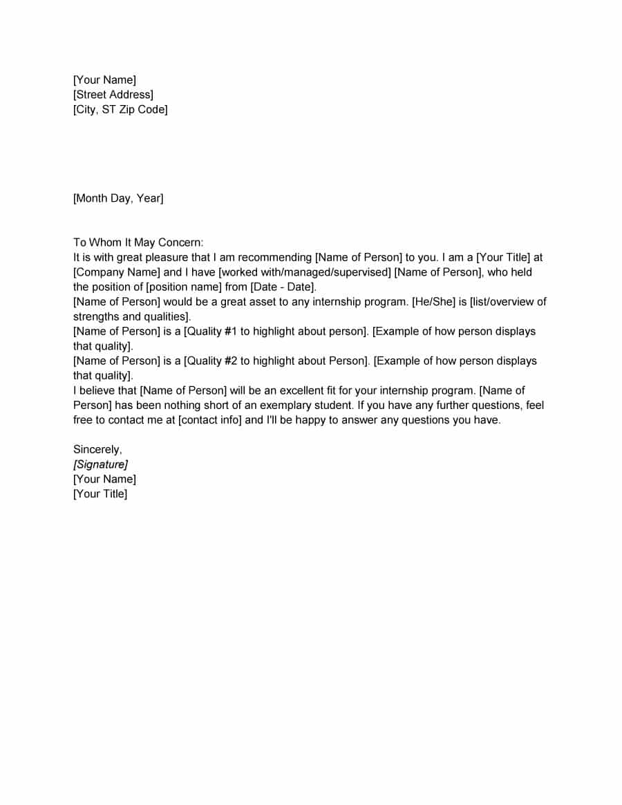 10 Examples Of A Perfect Letter Of Recommendation April 2020 regarding size 900 X 1165