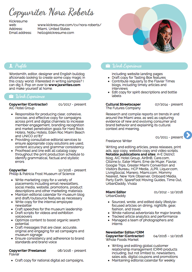 10 Real Marketing Resume Examples That Got People Hired At with regard to measurements 788 X 1116