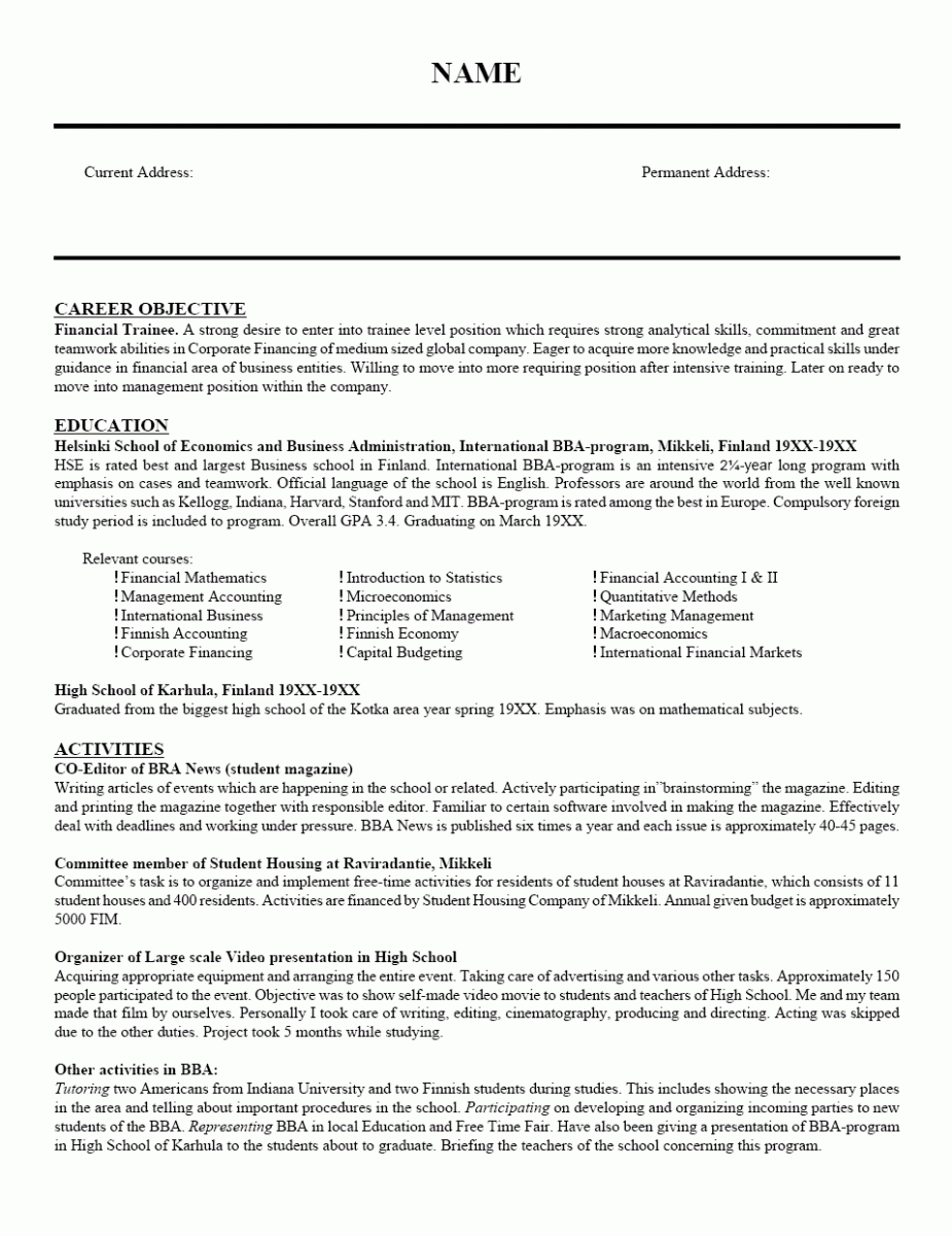 10 Resume Career Summary Example Sample Resumes Sample inside size 925 X 1200