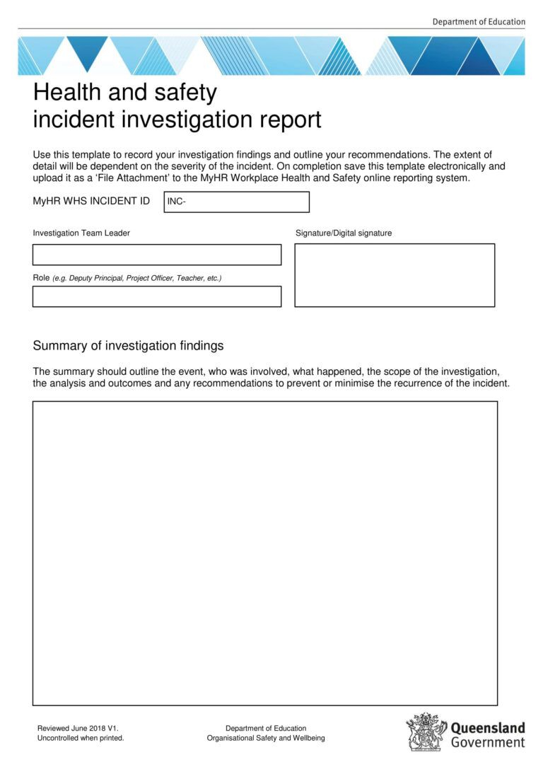 10 Workplace Investigation Report Examples Pdf In 2020 inside size 768 X 1087