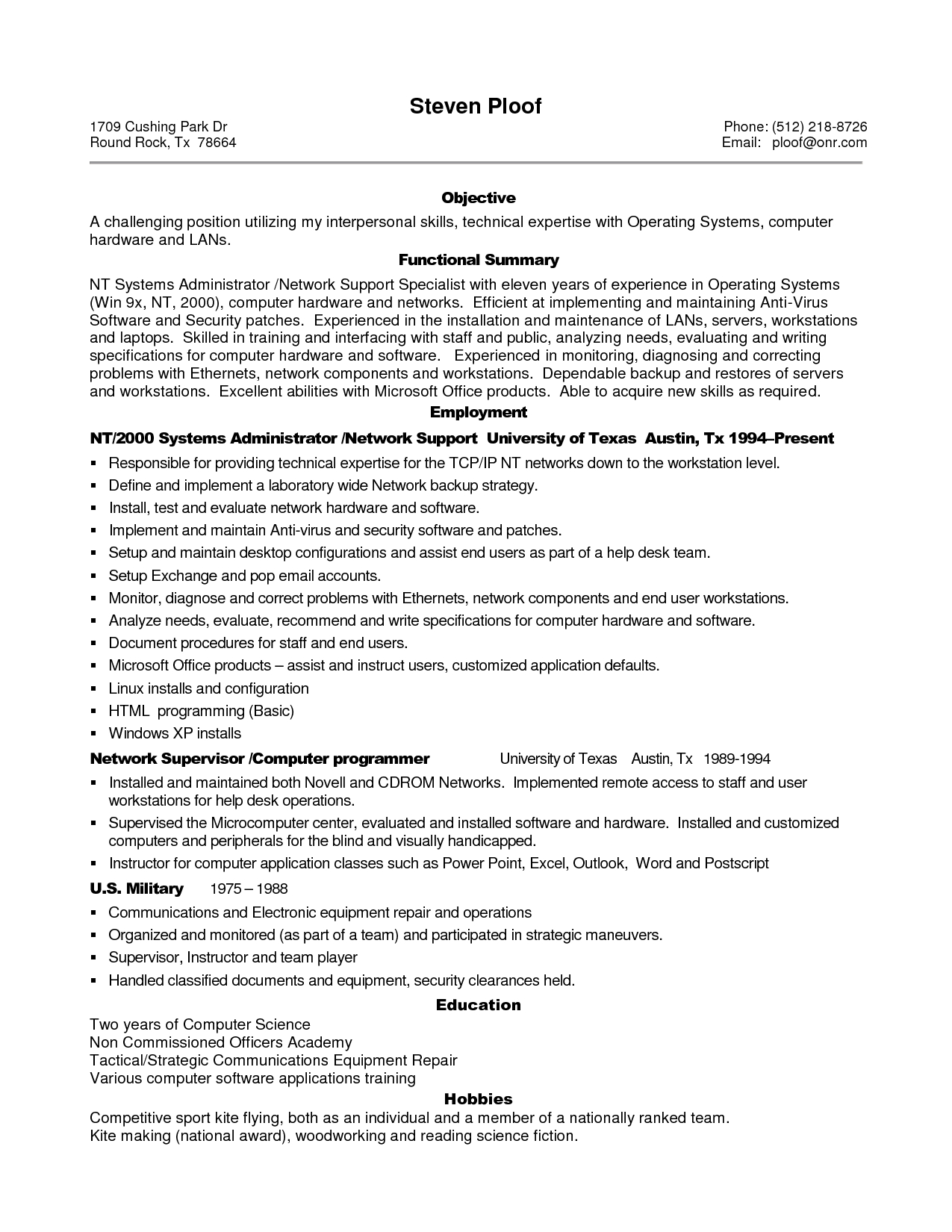 10 Years Experience Professional Resume Samples Sample intended for proportions 1275 X 1650