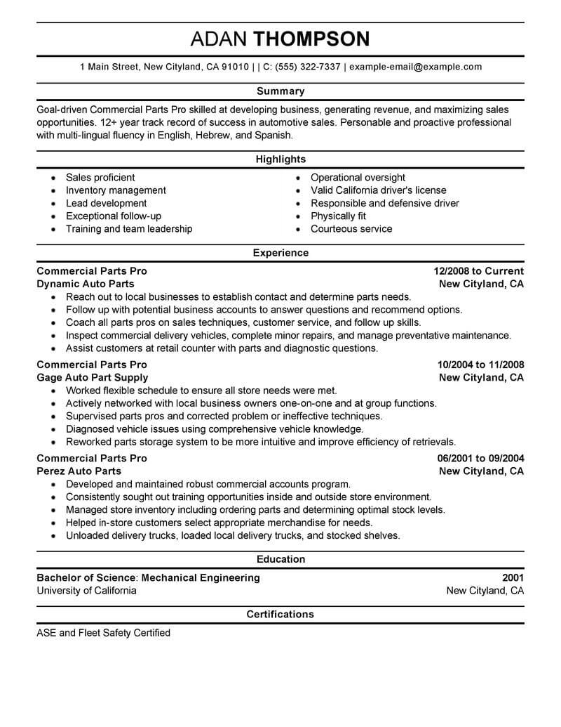 auto resume maker