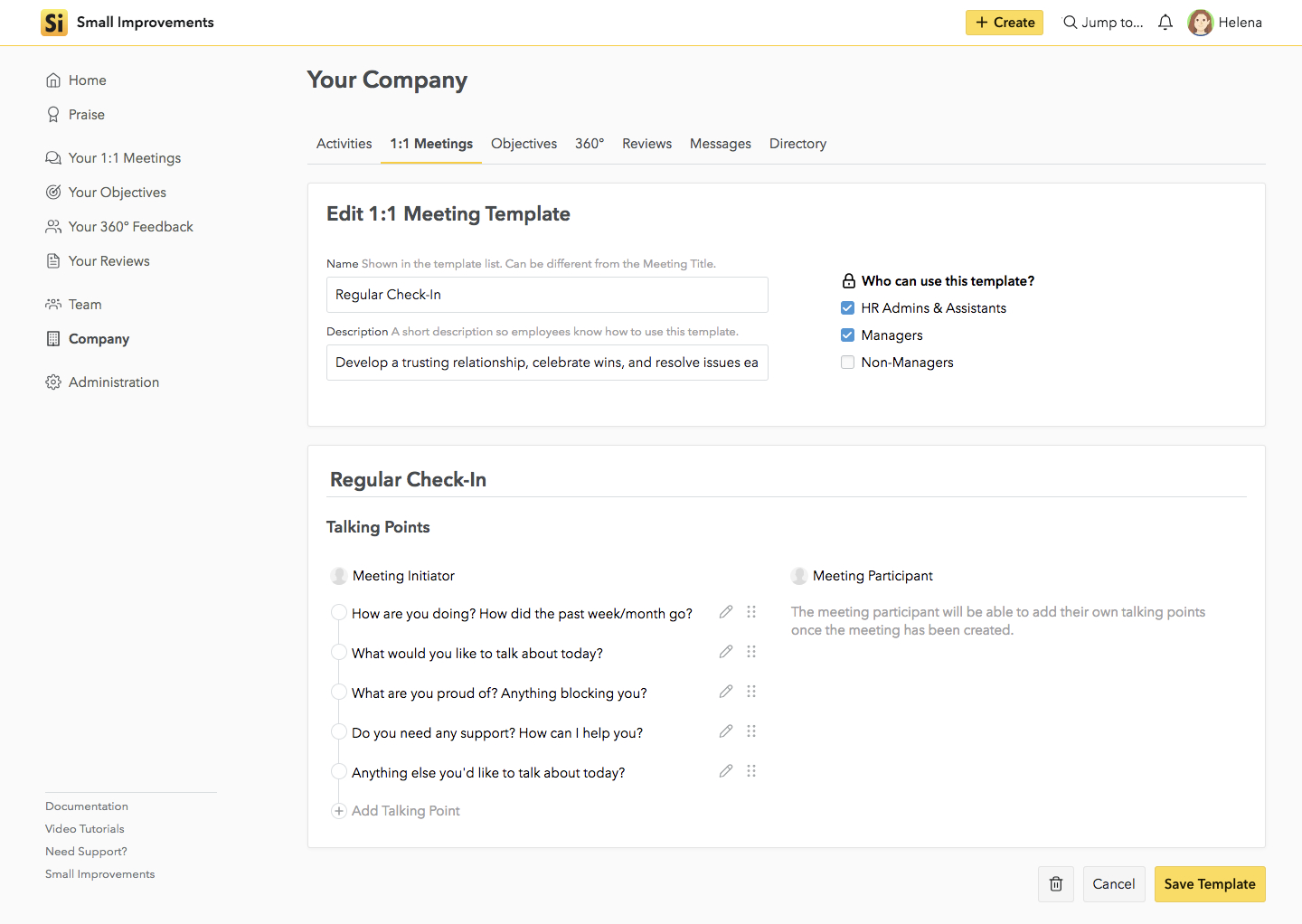 11 Meeting Templates Guide Your Team To Better Conversations with dimensions 1440 X 1022