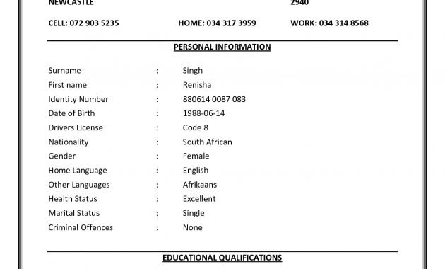 119615325 12411753 Cv Format Cv Template Word in measurements 1241 X 1753