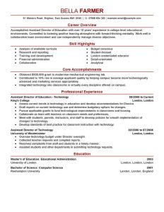 12 Amazing Education Resume Examples Livecareer in sizing 800 X 1035