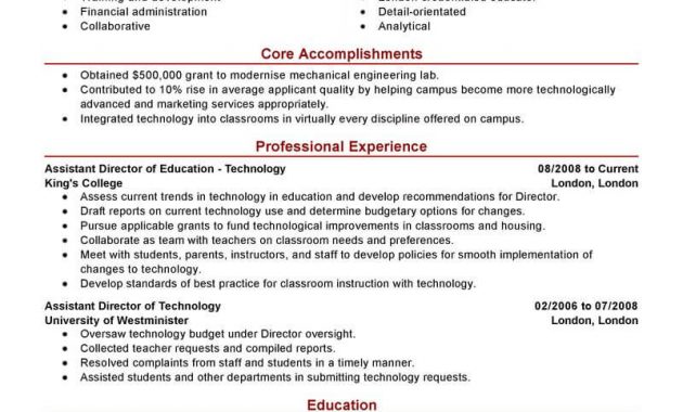 12 Amazing Education Resume Examples Livecareer in sizing 800 X 1035