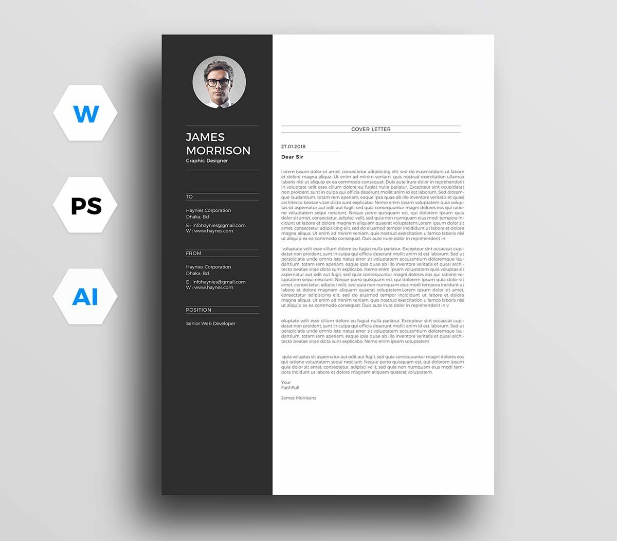 12 Cover Letter Templates For Word Doc Free Download throughout dimensions 1200 X 1052