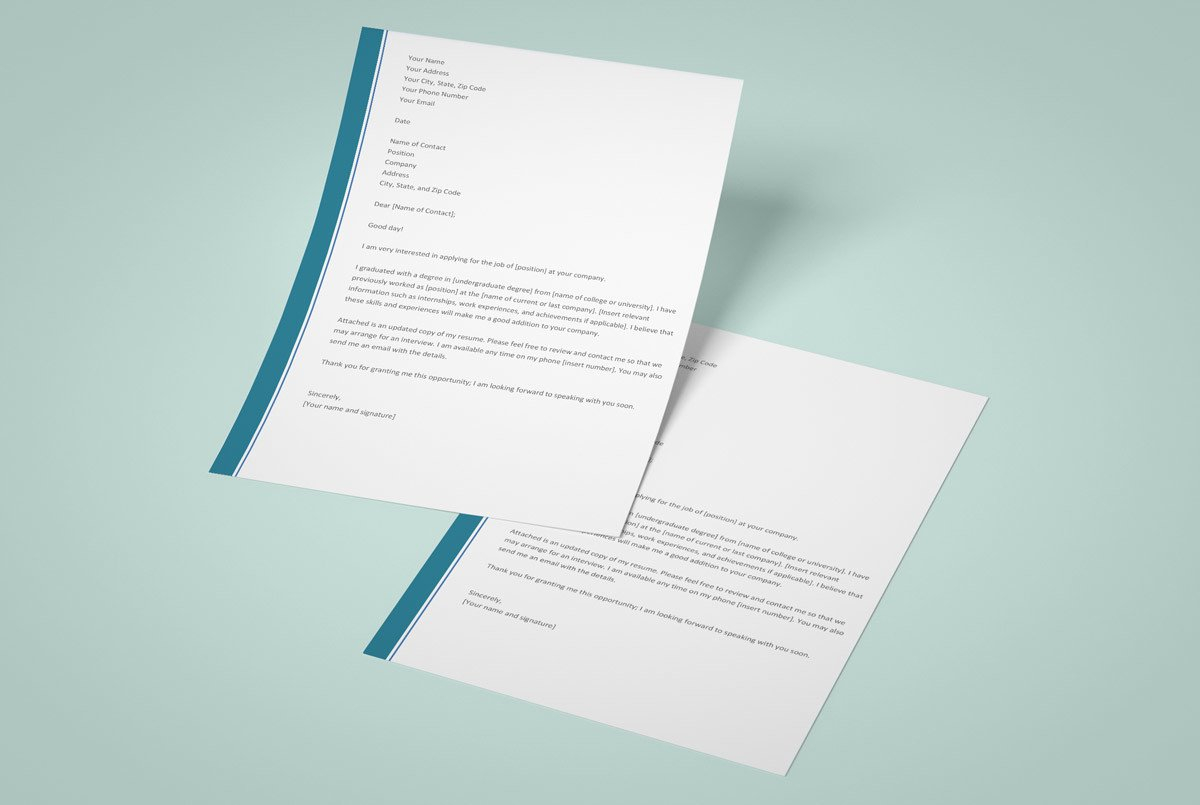 12 Cover Letter Templates For Word Doc Free Download within dimensions 1200 X 805