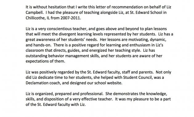 12 Example Of Recommendation Letter For Masters Program inside dimensions 1275 X 1650