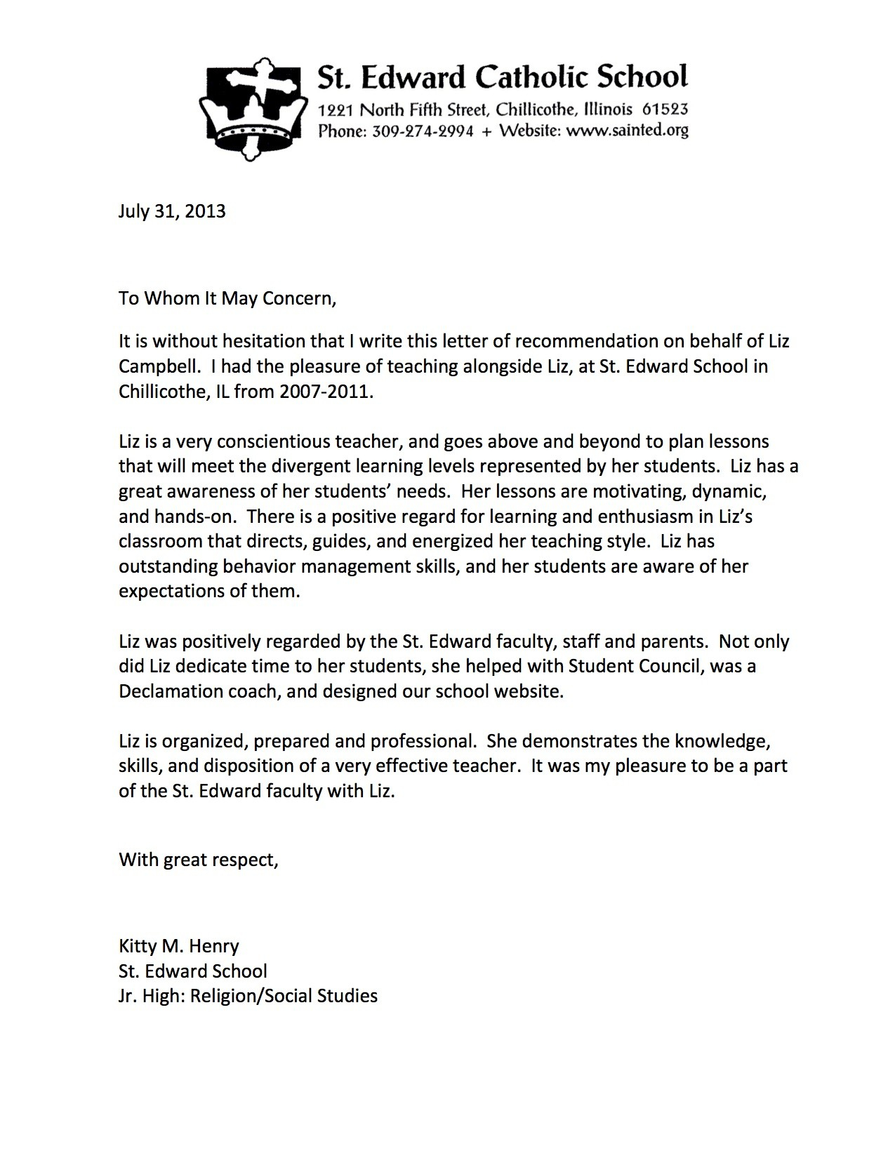 Professional Recommendation Letter For Masters • Invitation Template Ideas