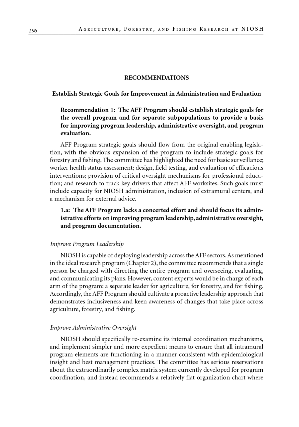 12 Recommendations For Program Improvement Agriculture within measurements 1200 X 1714