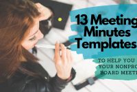 13 Meeting Minutes Templates To Help You Ace Your Nonprofit with regard to measurements 1810 X 1016