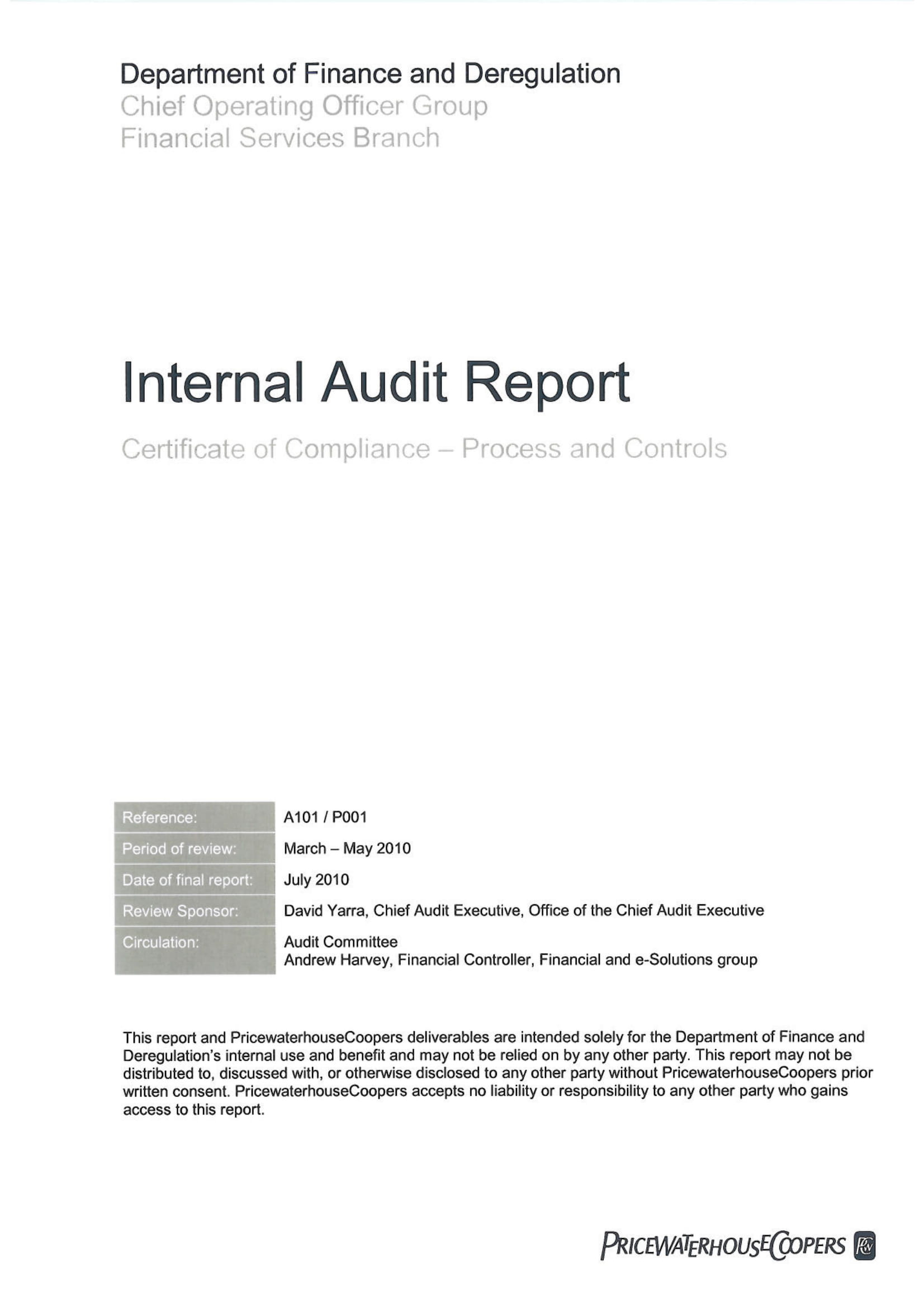 14 Internal Audit Report Examples Pdf Word Examples inside proportions 1653 X 2339