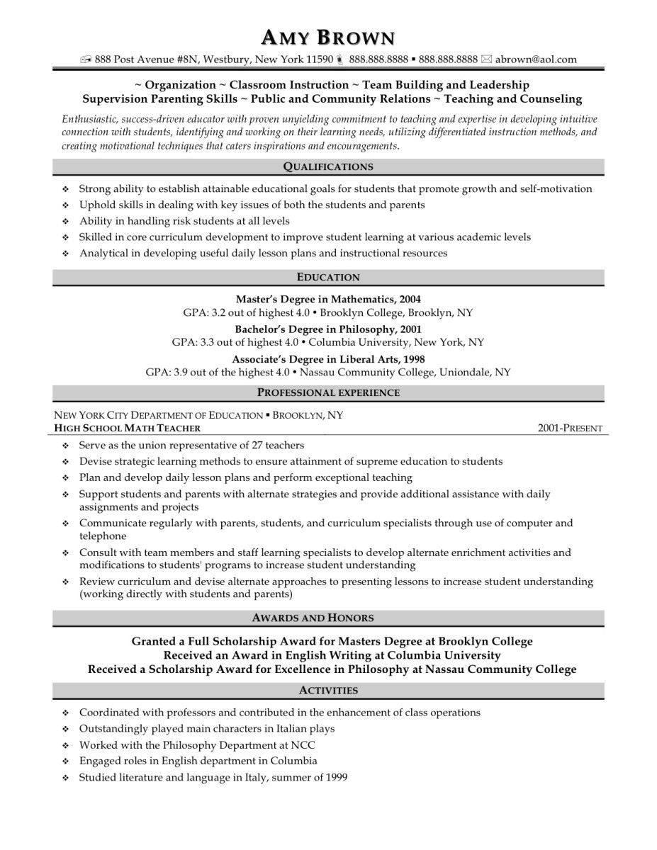 15 Example First Year Teacher Resume Sample Resumes Kertas inside measurements 927 X 1200