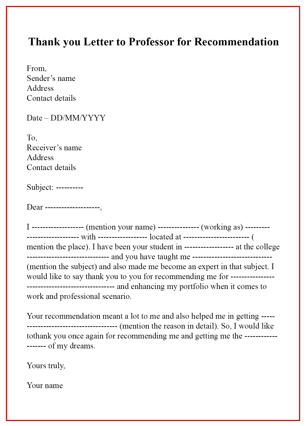 Thank You For Sending Letter Of Recommendation Invitation Template Ideas