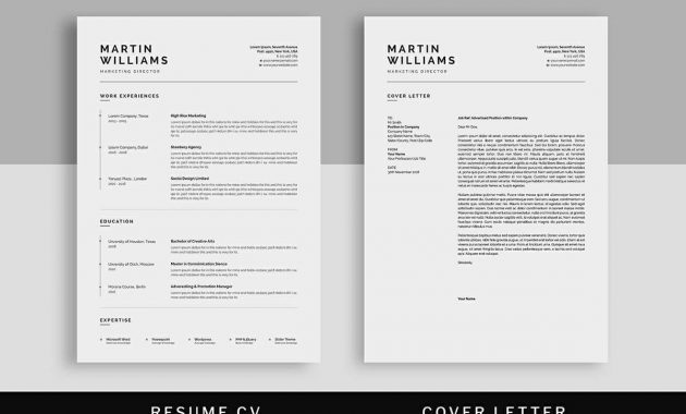 15 Minimalist Resume Templates Clean Sleek Design pertaining to size 1200 X 784