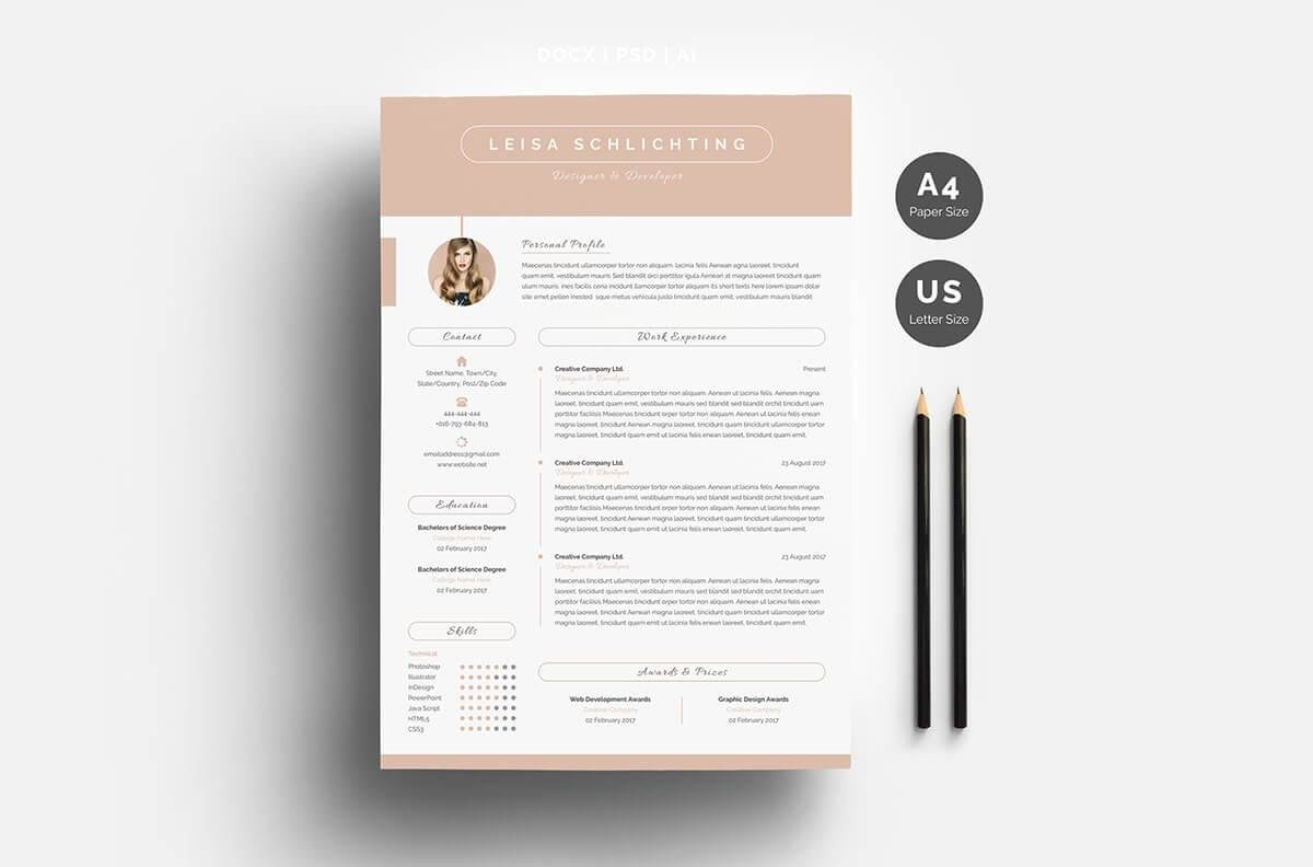 15 One Page Resume Templates Examples Of 1 Page Format with size 1200 X 792