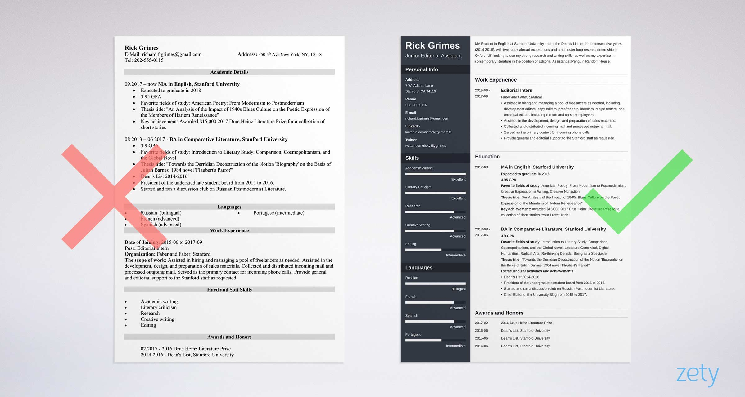 15 Student Resume Cv Templates To Download Now pertaining to sizing 2400 X 1280