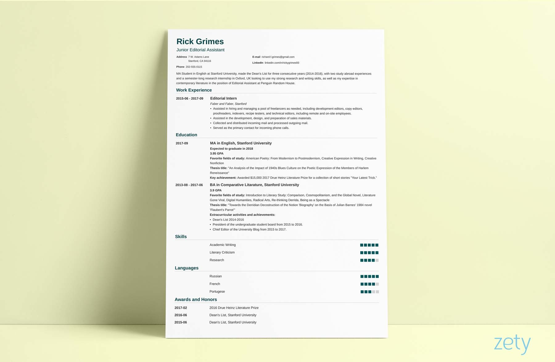 15 Student Resume Cv Templates To Download Now regarding dimensions 1800 X 1177